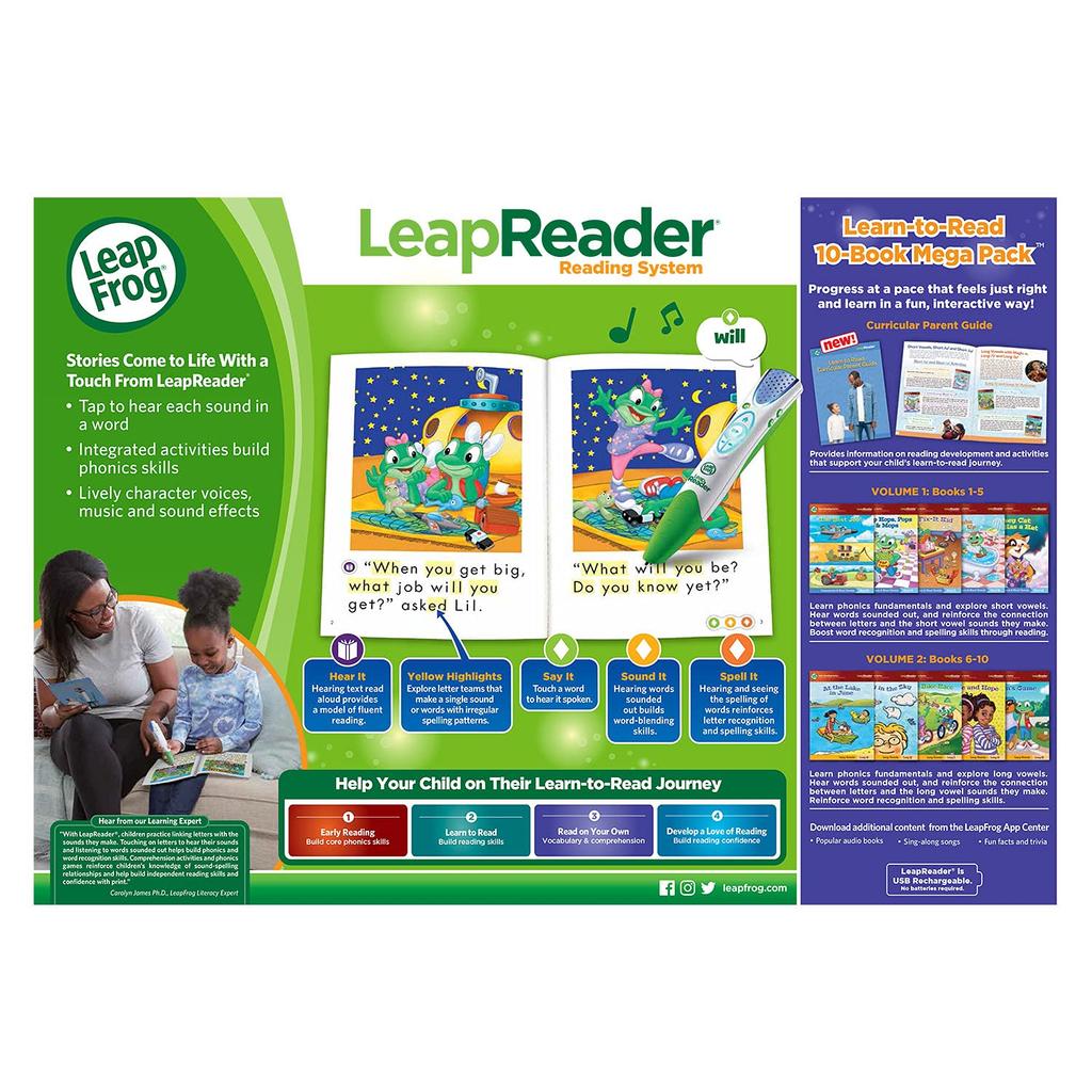LeapFrog Enterprises LeapFrog LeapReader System Learn To Read 10 Book Bundle [LeapFrog Enterprises] 80-61612E [Item]