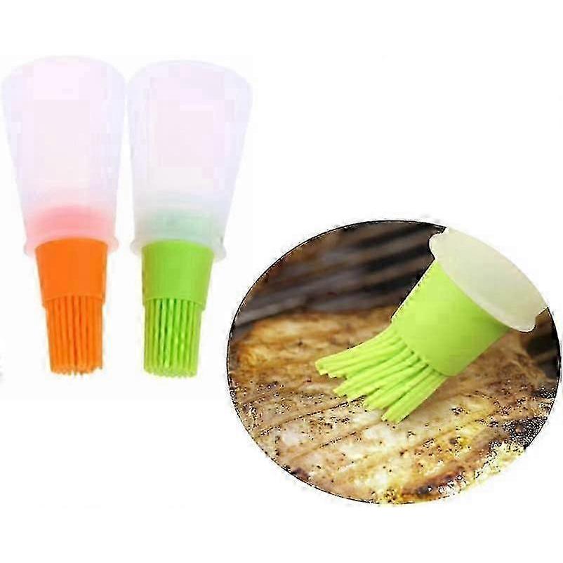 BBQ/Pastry Basting Brushes Set of 2,Green and Orange
