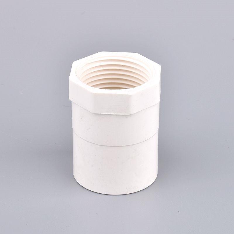 Grey/Blue/White PVC Direct Connector 1/2" ~2" Male/Female Thread To 20/25/32/40/50/63/75mm Garden Irrigation Water Pipe Joint
