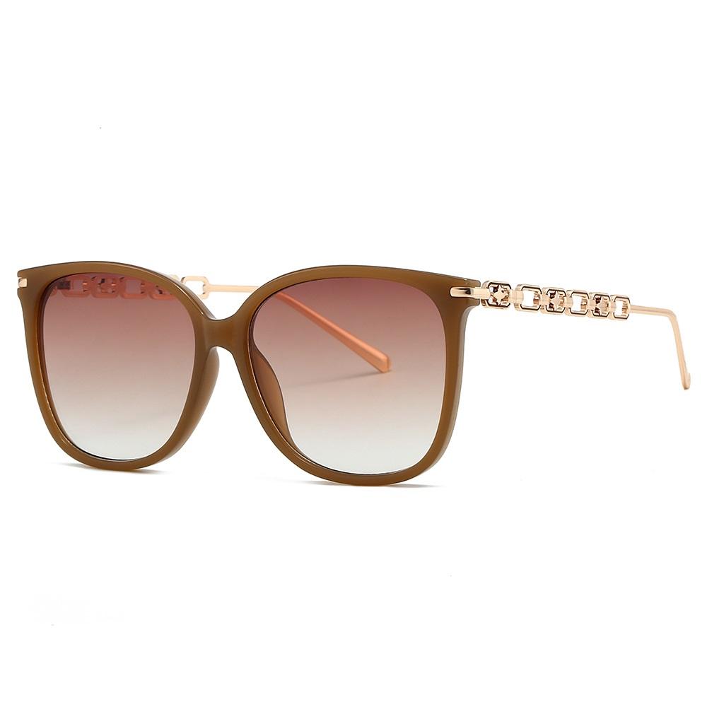 Retro Round Women'S Sunglasses Big Frame Black Oversized Gradient Eyewear Woman Fashion Luxury Designer Sun Glasses Men Shades