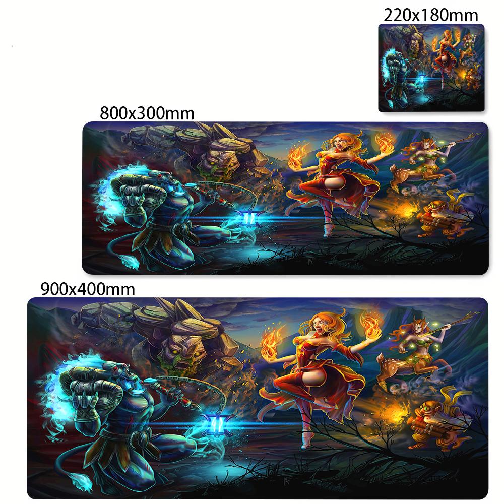 Anime Mauspads Dota 2 Mauspads Großes Gaming Großes Schreibtischpad Mit Schlossrand PC Zubehör Prime Gaming Mauspads XXL Tastaturpads
