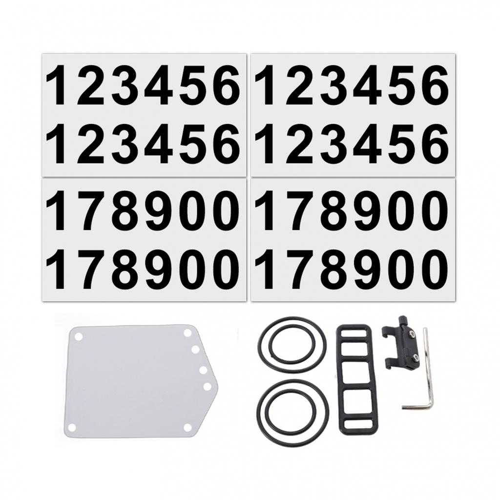 Bike Triathlon Race Number Plate Mount Bicycle Seatpost Holder with Rubber Band