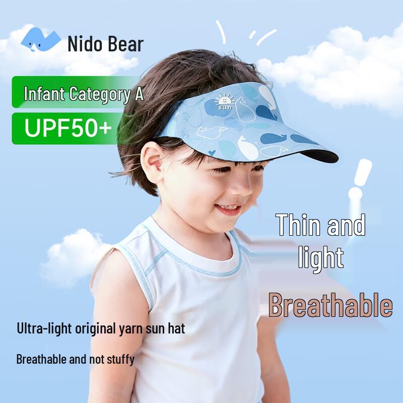 Nidoxiong Kids Summer Sun Visor Hat One Size (48-54cm)