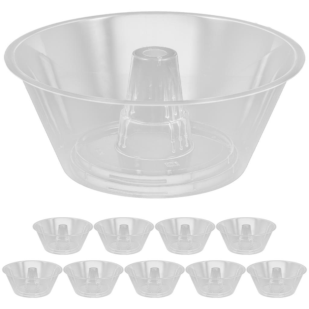 10 Pcs Thickened Beverage Cup Bowl Snack Holder Portable Food Container Disposable Kitchenware Combined Drink Tray Popcorn