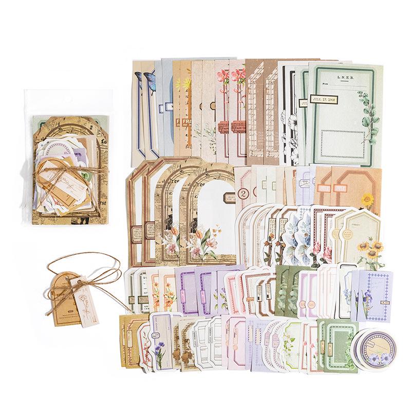 Momo Serie Retro Collage Kit: Gedächtnis Postamt Leichtes Papier Sammlung für Handbücher