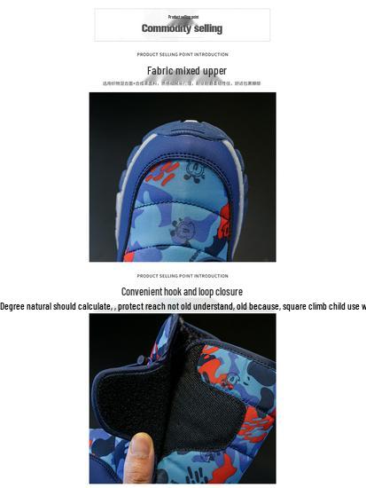 Bobodou Girls' High-Top Snow Boots - Non-Slip, Velvet-Lined, Thickened Winter Cotton Shoes 2025