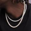 Collana di Perle da Uomo Semplice Fatta a Mano con Perline Nuovi Gioielli alla Moda da Uomo per Donne Ragazze Collane per Banchetti di Matrimonio