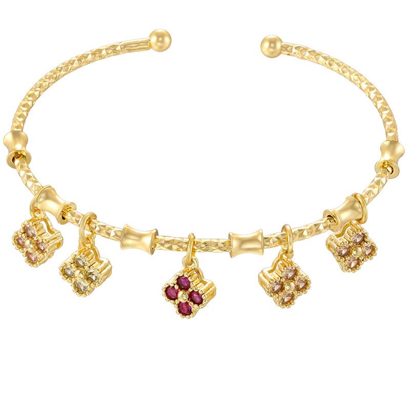 Käfer Oktagramm Regenbogen Spleißarmband Personalisiertes Geometrisches Wassertropfen Vierblättriges Kleeblatt Armband Vl648