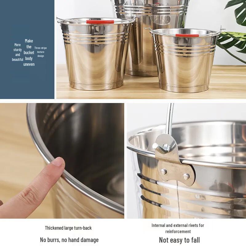 Magnetic Stainless Steel Ice/Water Bucket