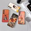 ASCE C-Portgas D S-Ace Phone Case Black Ultra-thin Shockproof Case For Samsung S24/S25/S22/S30/Note20/Lite/Ultra/5G/Plus/FE