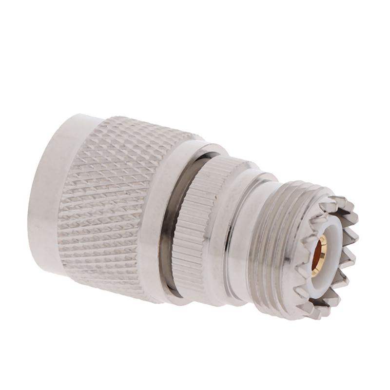 1ks adaptér pro koaxiální kabel typu N, samec na UHF SO-239, samice, rovný, RF, 5V, 12V, 220V ...