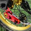 Single speed folding bicycle rear dial chain guide oval disc modified crimp chain to prevent chain drop
