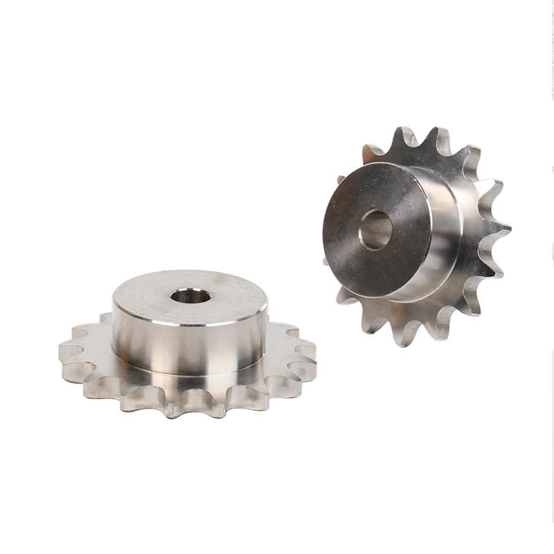 1Pcs 304 Stainless Steel Industrial Sprocket Wheel 06B/08B/50B/60B Convex Bench Sprocket Teeth Count 10T to 25T Chain Gear
