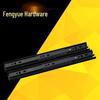 Silent Cold-Rolled Steel Ball Bearing Drawer Rail: 35-Wide Three-Section Slide for Wardrobe & Buffer Sliding Doors.