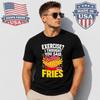 Exercise Extra Fries Graphic T-Shirt Funny Foodie Workout