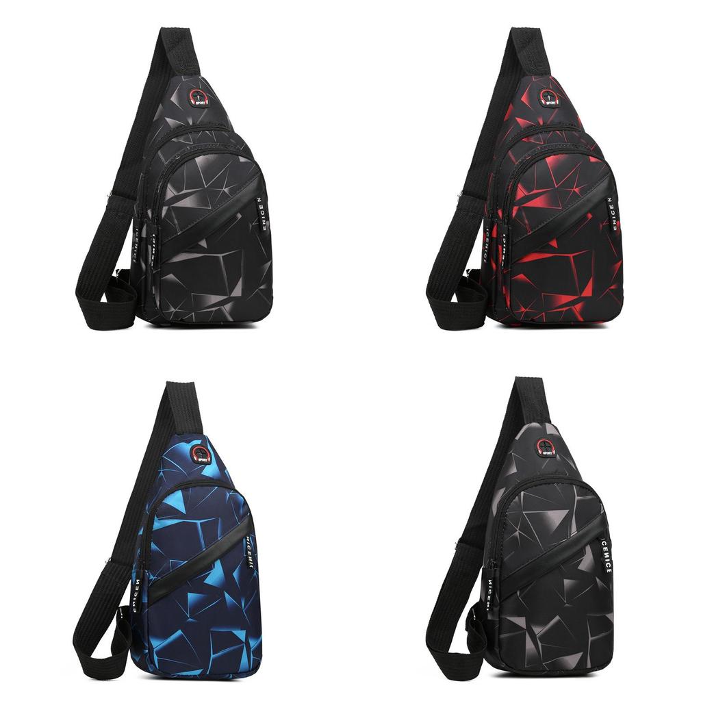 Oxford Fabric Men Chest Bag With Waterproof Construction For Casual Travel And Daily Use