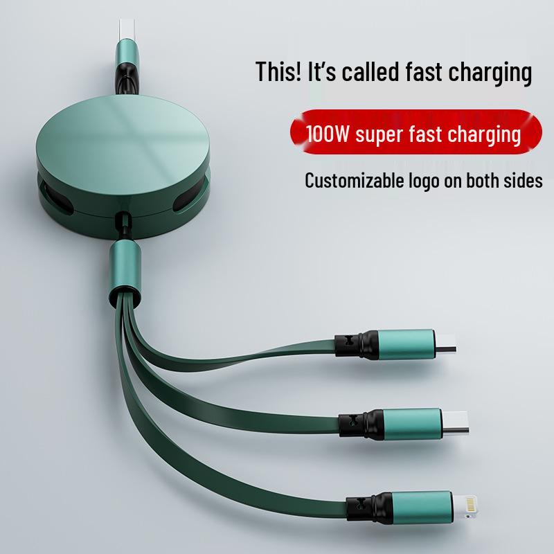 Universal Three-in-One Multi-functional Charging Cable with Customizable LOGO