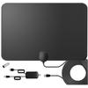 2025 Ultra HD Indoor TV Antenna with Amplifier - 250-mile Range, Supports SD/HD/UHD, Includes Coaxial Cable, Stable Signal