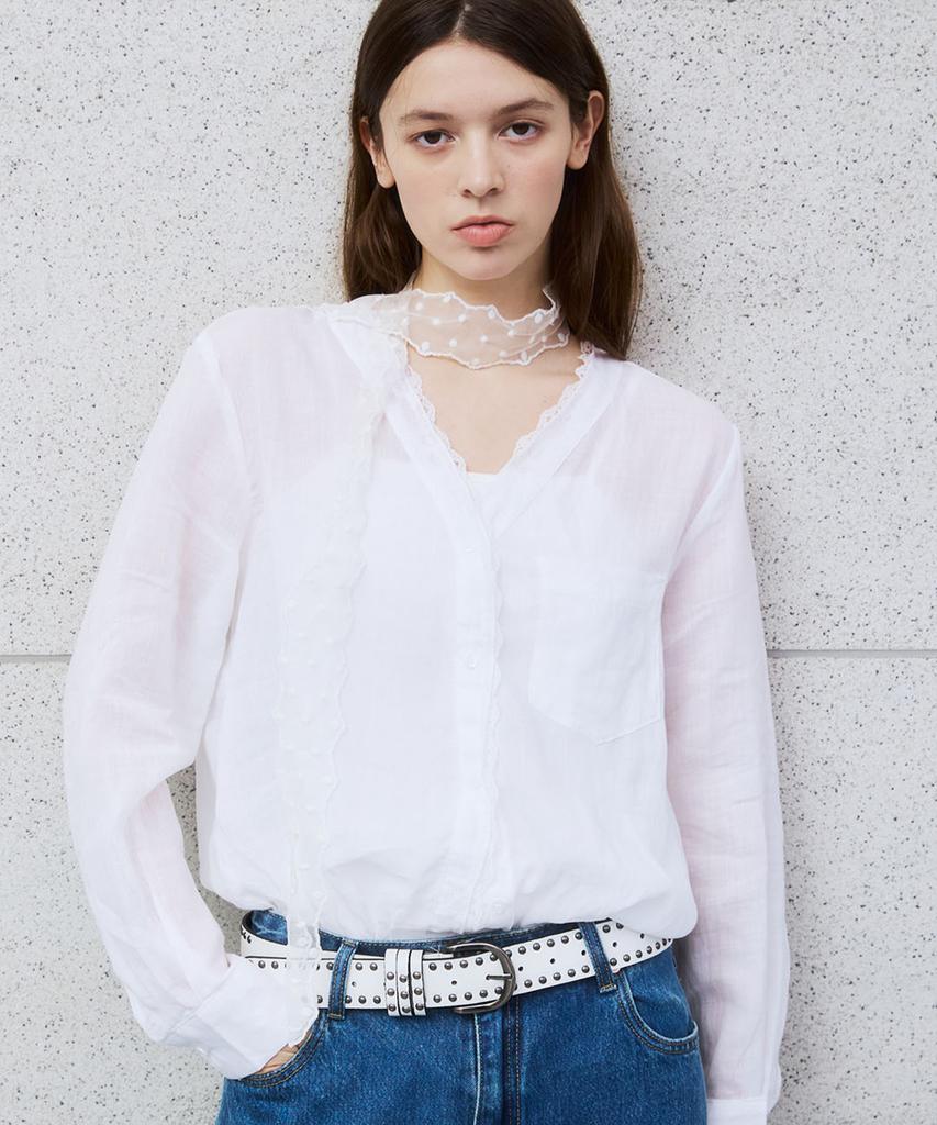 ARCMOOR Veil Lace Shirt (White)