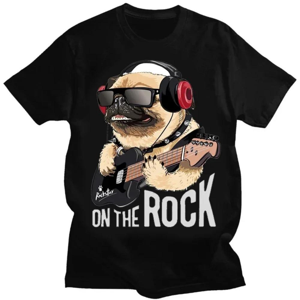 Cool Motorcycle Dog T Shirt Fun Animal Dog Custom Graphic T-shirt T Shirt for Men Women Casual Clothing Tees Tops Ropa Hombre