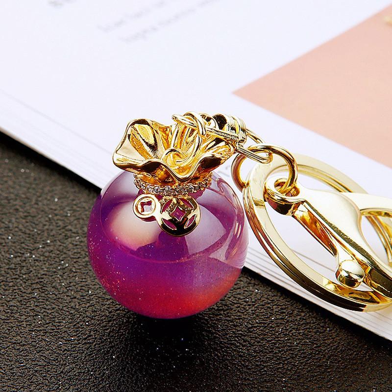 Colorful Lucky Jelly Bag Metal Bag Keychains Decorations Pendant Kids Gifts