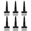 Black Metal Hinges 270° Rotation Capacity T Type for Wooden Cabinet Door 6XDE