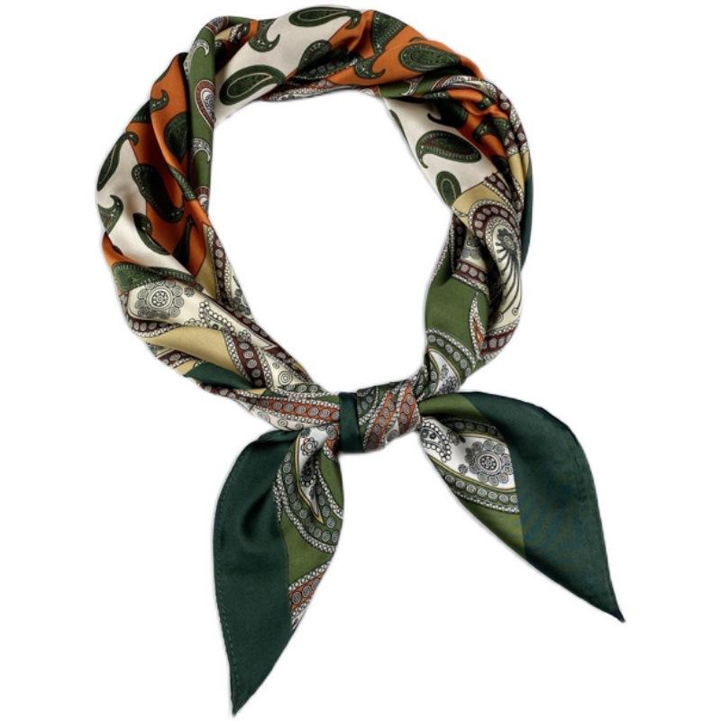 Small Silk Scarf Women'S Season Small Square Scarf Summer Scarf Versatile Fashion Decoration Professional Small Scarf Tide