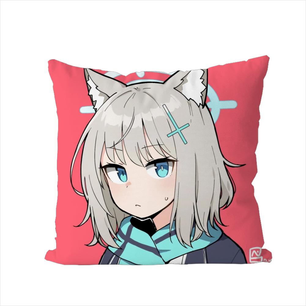 Blue Archive Pillow Case For Car Sofa Decorative Home Doublesided Print Plush Square Throw Pillow Cushion Cover