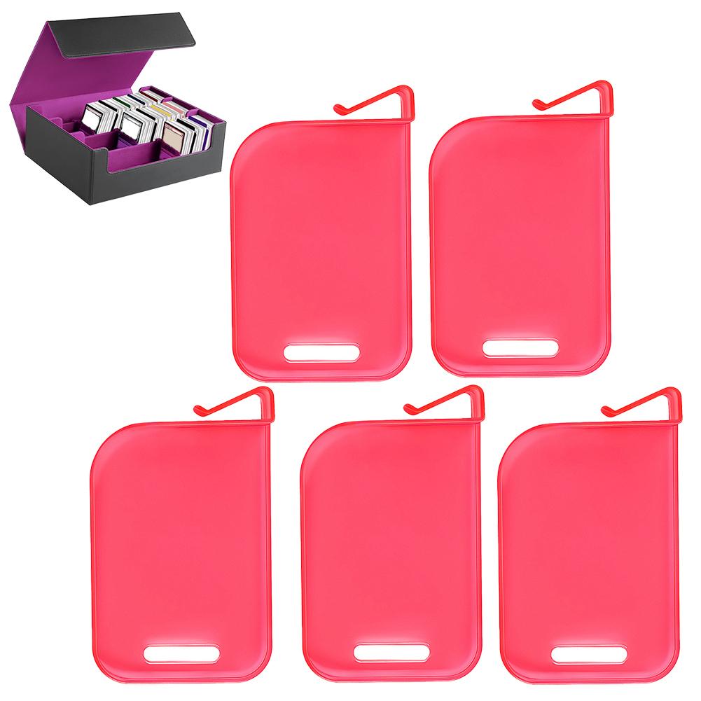 5Pcs PP Plastic Trading Card Box Baffle Clip Game Card Multi-layer Box Card Spacer Storage Classification Barrier Plate Clip