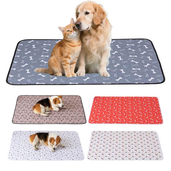 Waschbare Haustier-Pinkelunterlage für Hunde Wiederverwendbare Rutschfeste Welpen-Stubenreinheitsunterlage Superabsorbierende Auslaufsichere Haustierunterlage für Boden Welpenlaufstall Box Wurfkiste