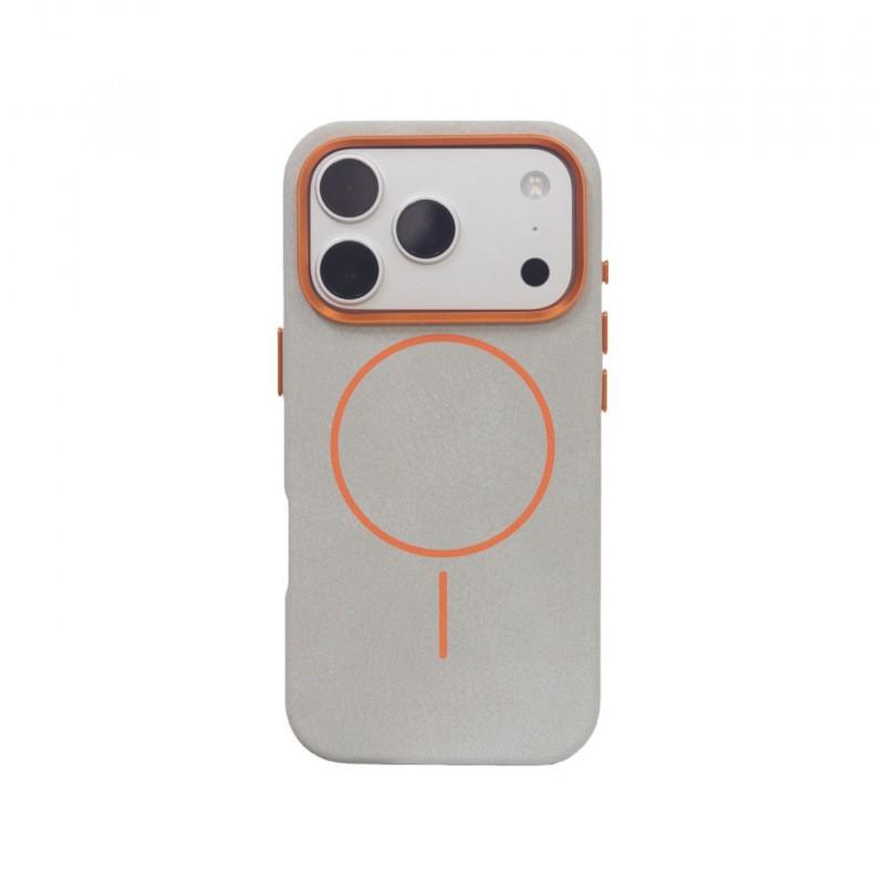 Magnetyczne Skórzane Etui na Telefon iPhone 18 Pro Max 17 16 15 14 13 Odporne na Wstrząsy Pokrowiec Ochronny na Obiektyw