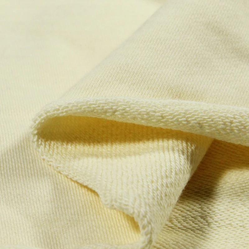 100x160cm Elastic Pure Cotton Knitted Terry Fabric Thick Loopback French Terry Fabric For Sewing Hoodie Sports Pants Sweater