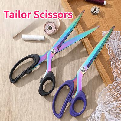 Sewing Scissors Fabric Cutter Laser Titanium Shears Cross-stitch Embroidery Needlework Scissors Dressmaker Scissors Sewing Tools