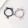 Cartoon Heart and Rabbit Butterfly Bracelet with Attracting Magnets for Women and Couples