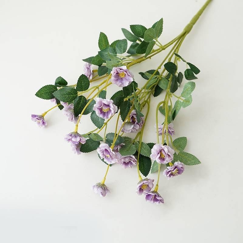 Elegant Faux Rose Bush For Home Decoration Lifelike Mini Roses For Photography Props