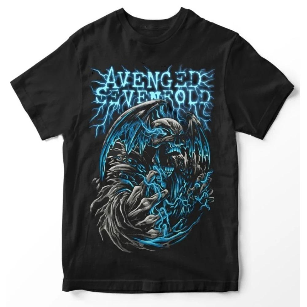 

Avenged SEVENFOLD Засновано 1999 Футболка гурту A7X Металева футболка Чоловіча та жіноча повсякденна зручна футболка з принтом XXXXXL чорний