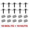 20X For MERCEDES W202 W203 W204 C E S SL SLK Undertray Undercar Engine Cover Splash Sheild Screw Bolt Nut 2019900536 0019949845