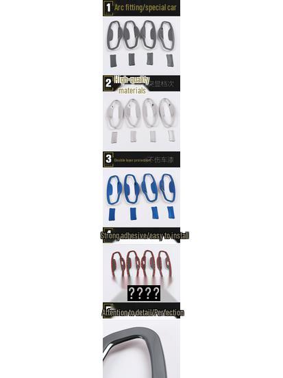 17-21 Teramont Door Bowl Protective Anti-Scratch Sticker - Wear-Resistant Car Exterior Decoration