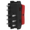 Warning Flasher Switch, Warning Hazard Light Emergency Flasher Switch 1248200110 Red Replacement for W124 W201 W202