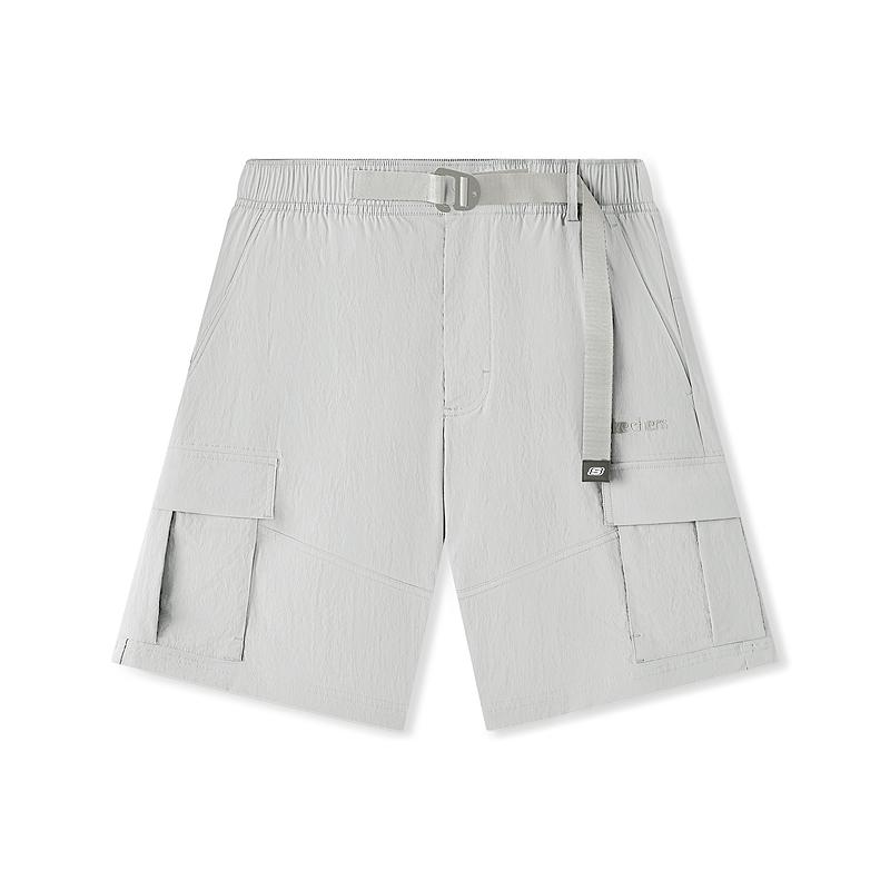 Skechers Fashion Loose Comfortable Breathable Five-Point Casual Shorts Men shorts Smoke-Gray L225M100-00EQ L