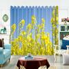Modern High Shading Curtain Sunflower Landscape Painting Boys Children Room Bedroom Living Room Floating Window Blackout Drape