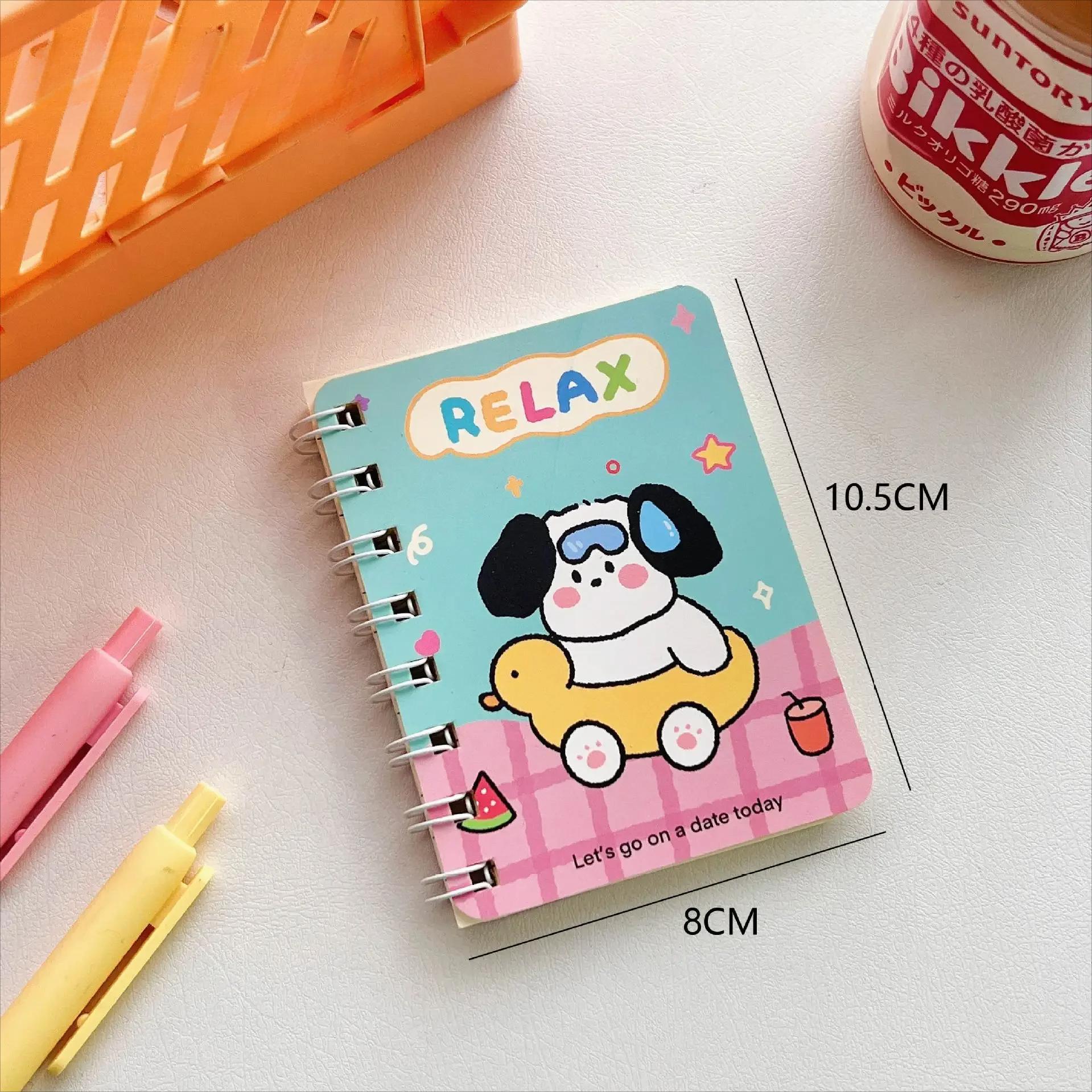 

Милый пухлый панда мультфильм А7 спиральный блокнот 80 страниц карманный блокнот офис школьные учебные принадлежности мини кавайный дневник журнал