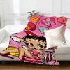 Betty Boop Print Blanket - Soft & Comfortable, for Bedroom, Travel, Sofa, Home Decoration - Birthday Christmas Gift for Friend
