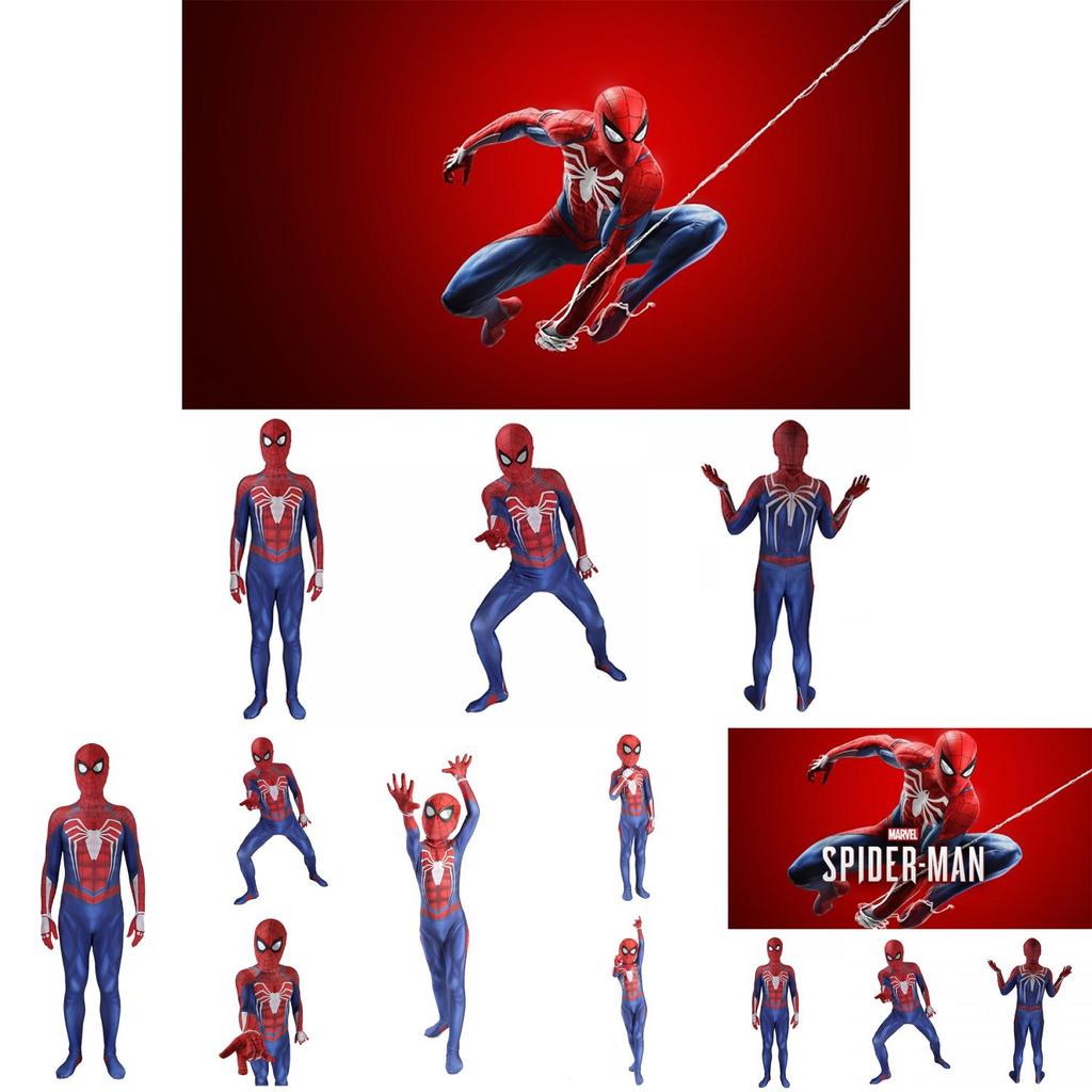 Ps4 Spiderman Jumpsuit Cosplay Costume For Kids And Adults Perfect Stitches