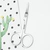 Stainless Steel Eyelash and Eyebrow Trimming Scissors - Multifunctional, Portable Beauty Tool