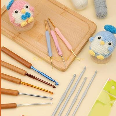 Ergonomic Crochet Hook Handle Aluminium Tunisian Crochet Hook for Knitting Top Sale