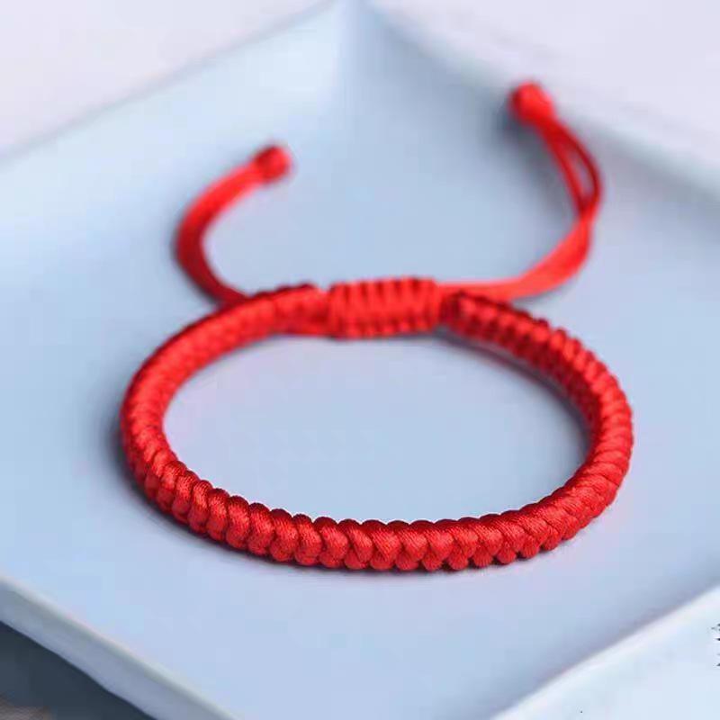 Xiao Zhan Style Red King Kong Knot Bracelet: Handmade Valentine's Gift for Wife or Girlfriend