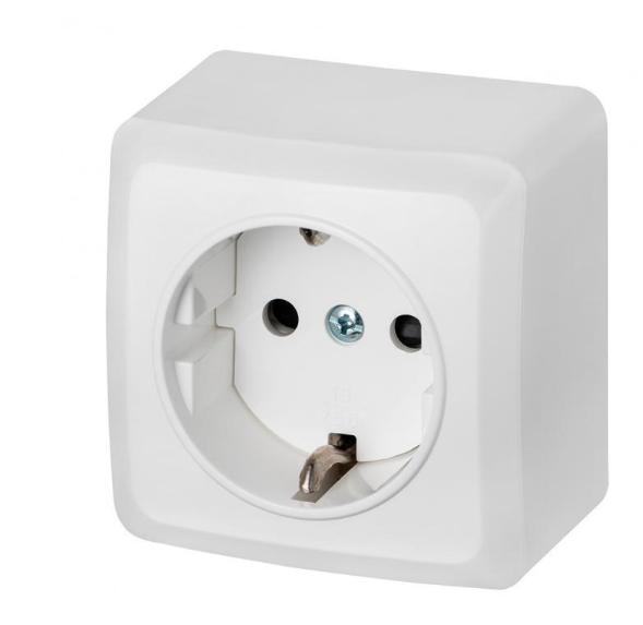 Berg Single Socket Schuko N/T 2P+Z 16A 3737-00