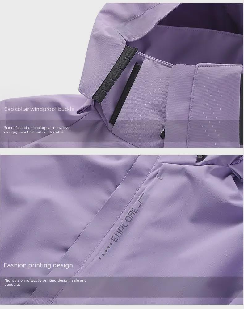 Unisex Waterproof Windproof Hooded Jacket - Lightweight Casual for Spring and Autumn