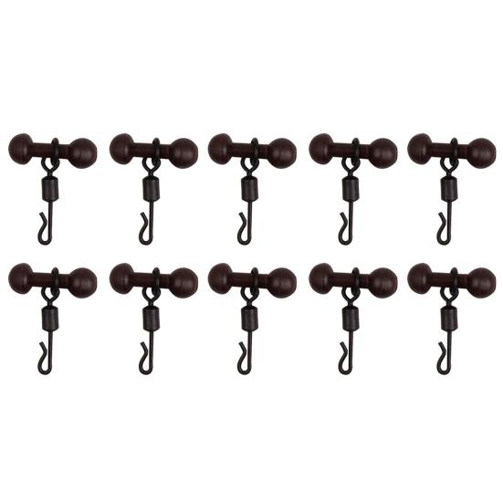 10 Stück/Set Chod Perlen Rollen Schnellwechsel Wirbel Tackle für Heli Karpfenfischen